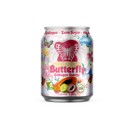 Butterfly - Collagen Energi Drik (Papaya, Kærlighedsfrugt & Lime)