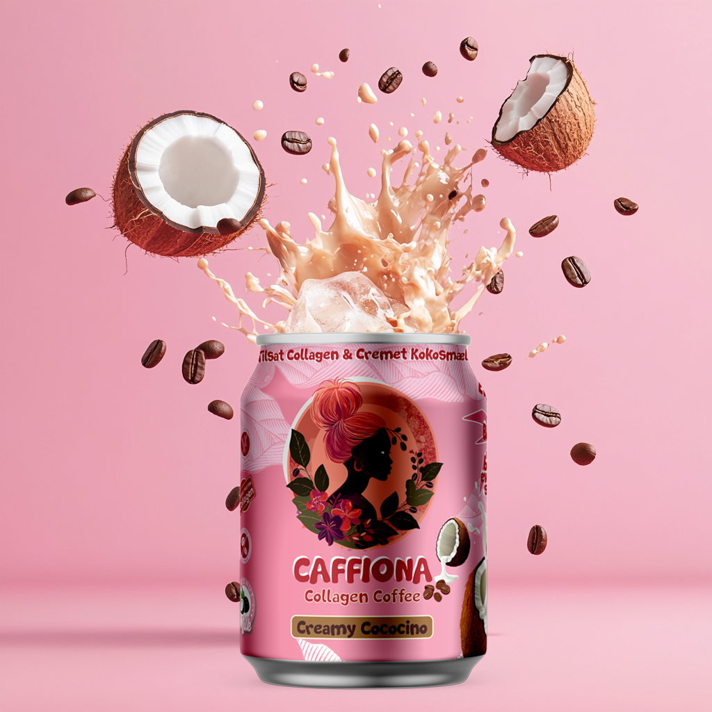 Caffiona ® Collagen Iskaffe m. Kokosmælk