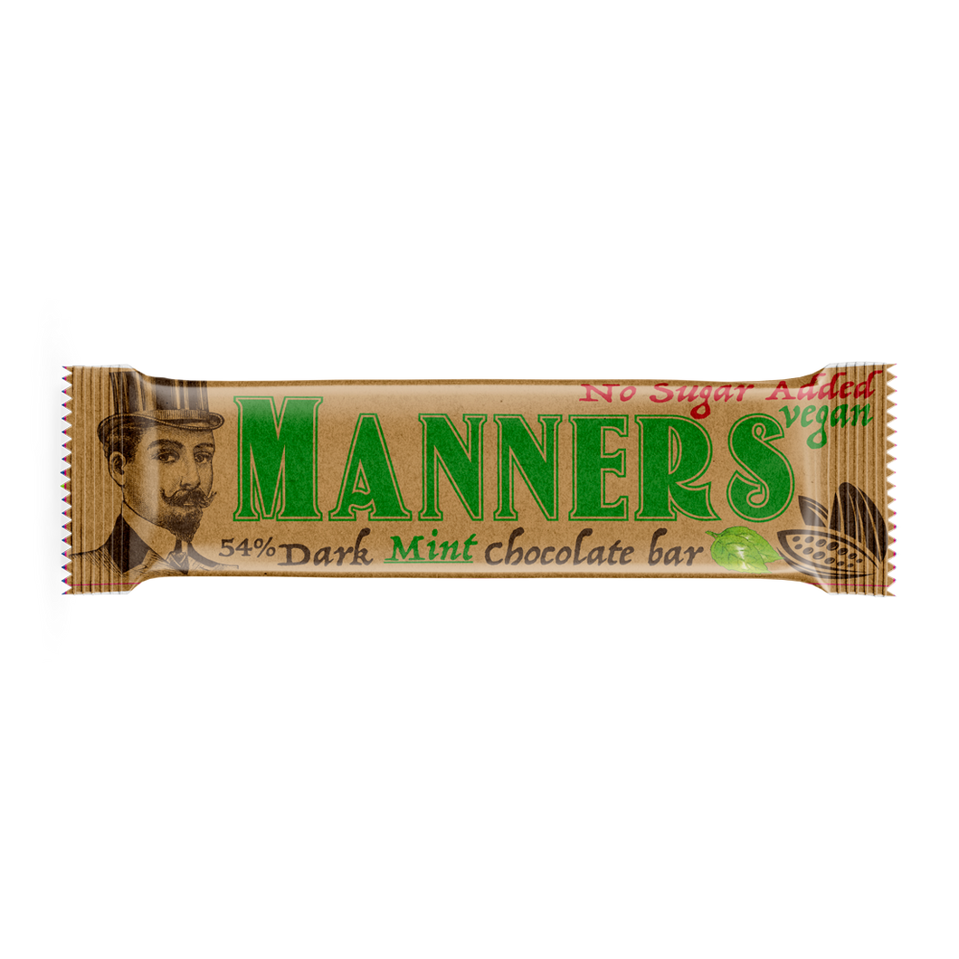 Manners Dark Mint Chocolate (Uden tilsat Sukker)