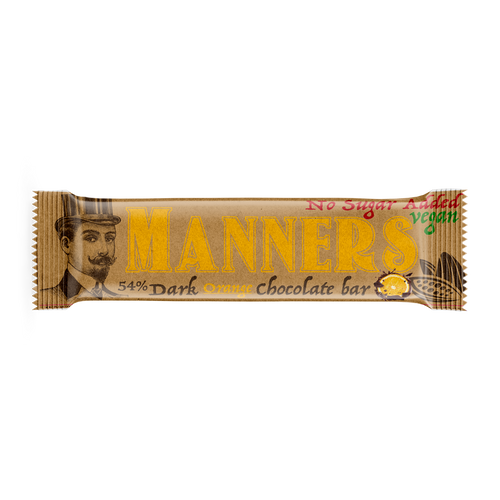 Manners Dark Orange Chocolate (Uden tilsat Sukker)